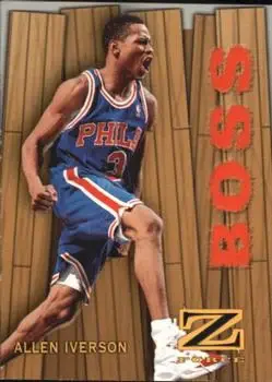 1997-98 SkyBox Z-Force - Boss #8 /B - Allen Iverson - Philadelphia 76ers - Front