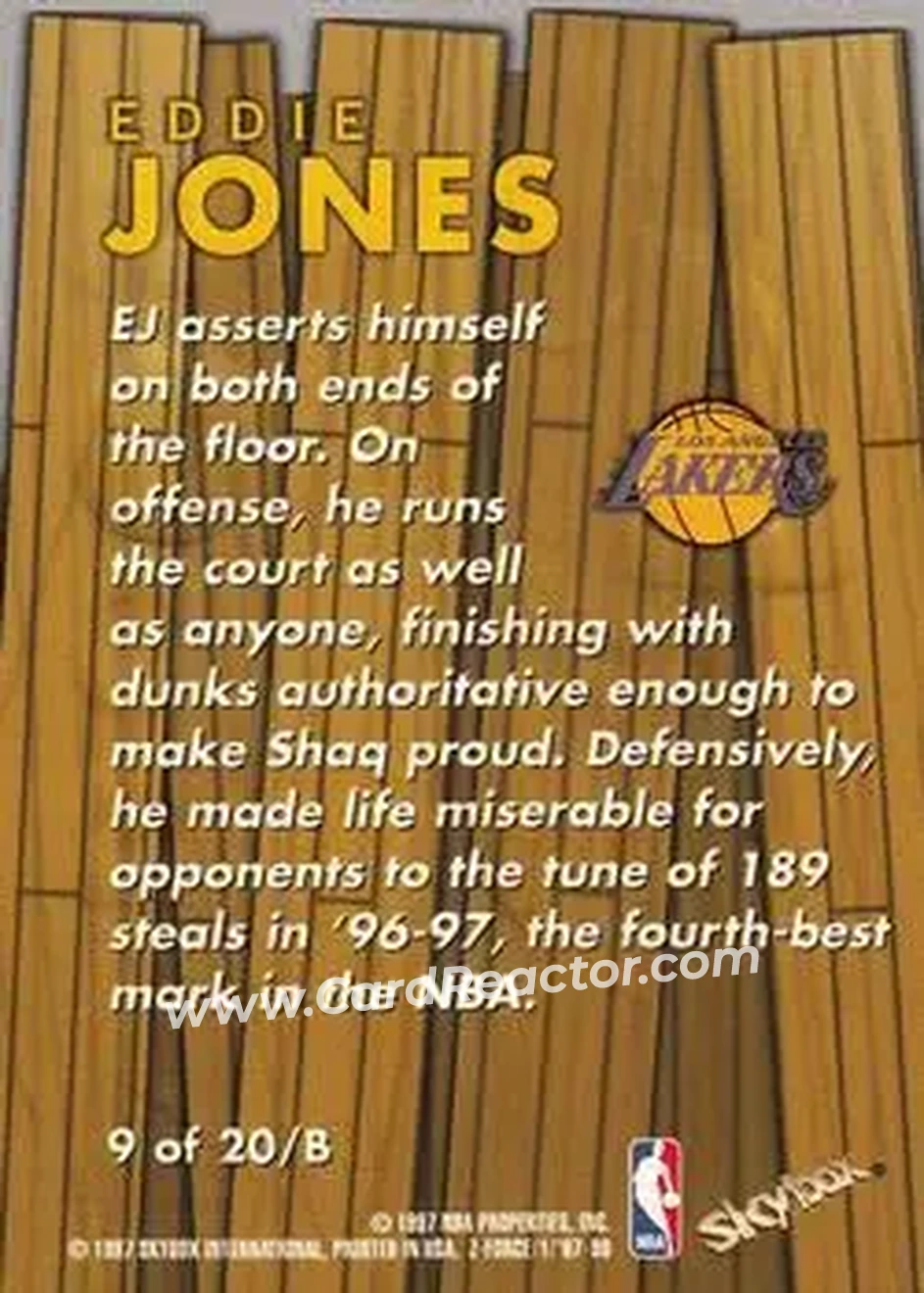 Back of Eddie Jones
