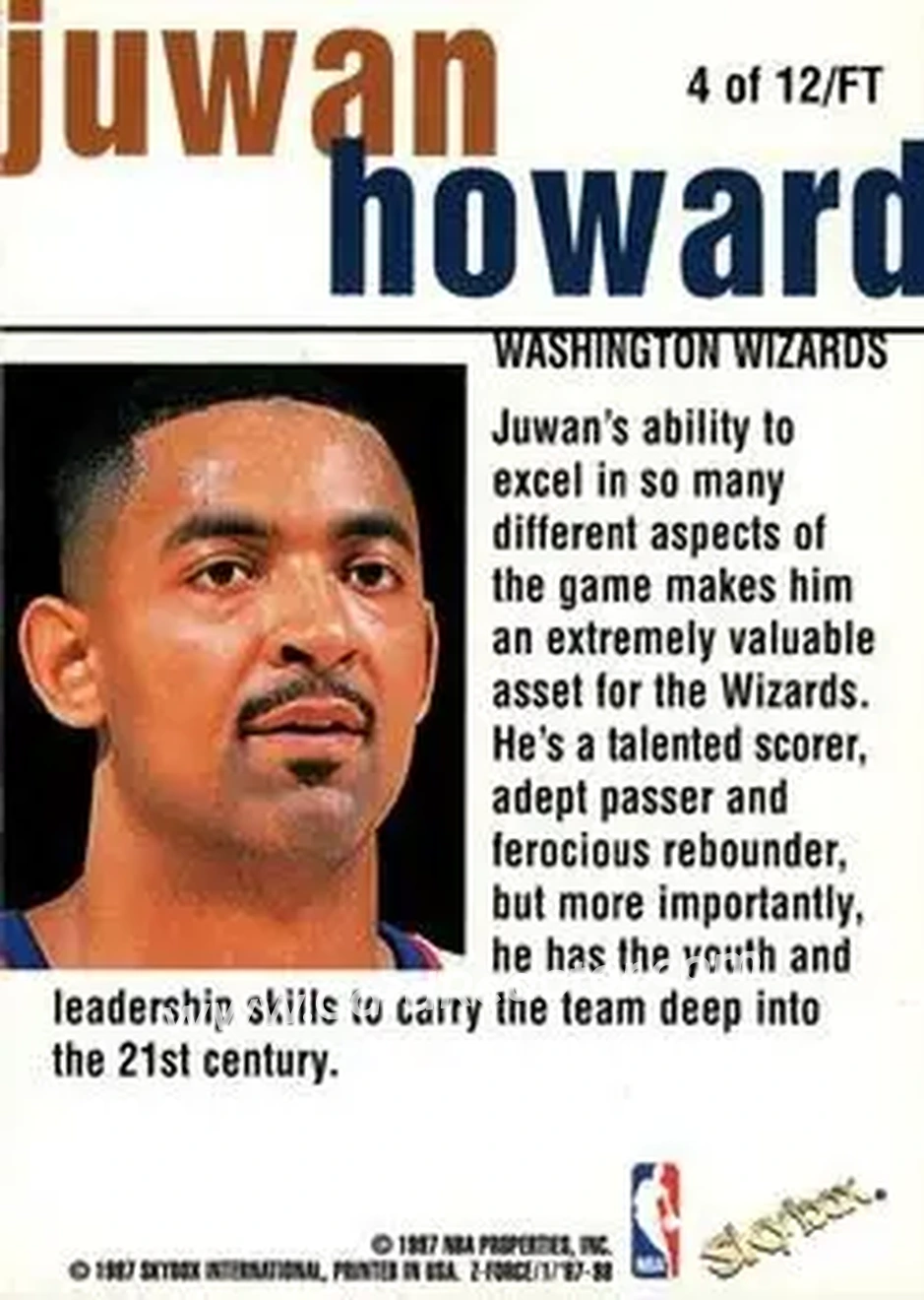 Back of Juwan Howard