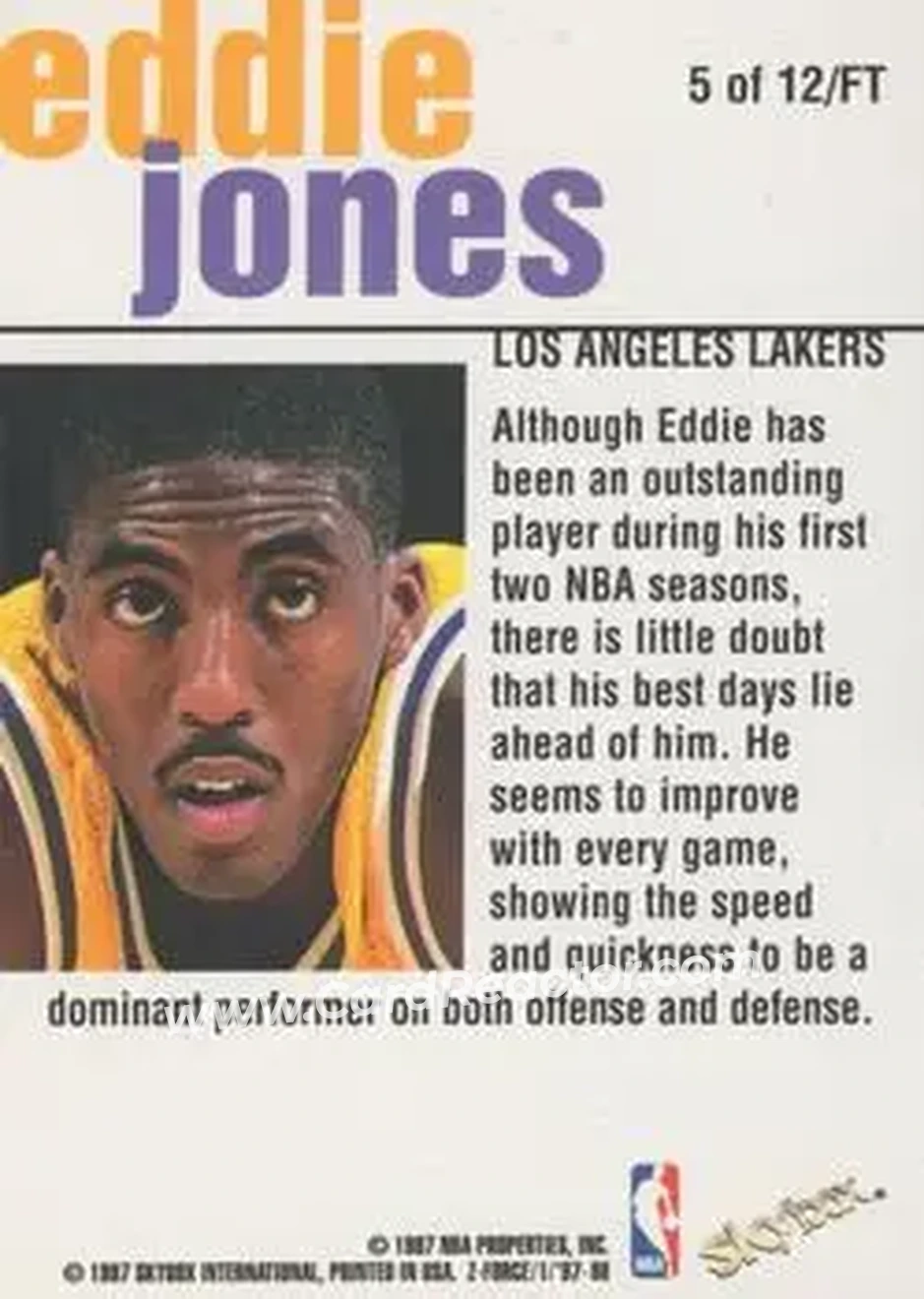 Back of Eddie Jones