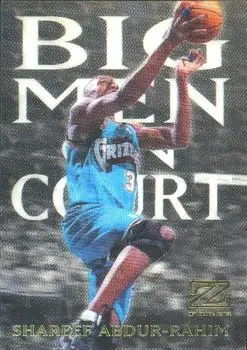 1997-98 SkyBox Z-Force - Big Men on Court #1 BMOC - Shareef Abdur-Rahim - Vancouver Grizzlies - Front 1997-98 SkyBox Z-Force - Big Men on Court #1 BMOC - Shareef Abdur-Rahim - Vancouver Grizzlies - Front