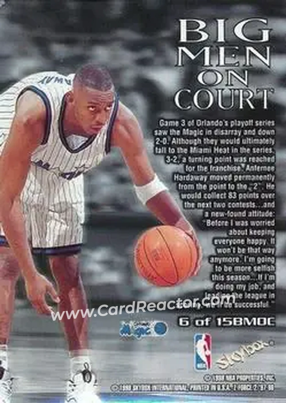 Back of Anfernee Hardaway