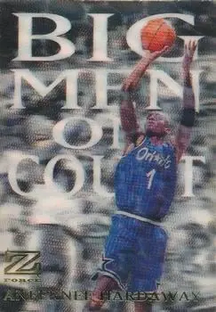 1997-98 SkyBox Z-Force - Big Men on Court #6 BMOC - Anfernee Hardaway - Orlando Magic - Front 1997-98 SkyBox Z-Force - Big Men on Court #6 BMOC - Anfernee Hardaway - Orlando Magic - Front