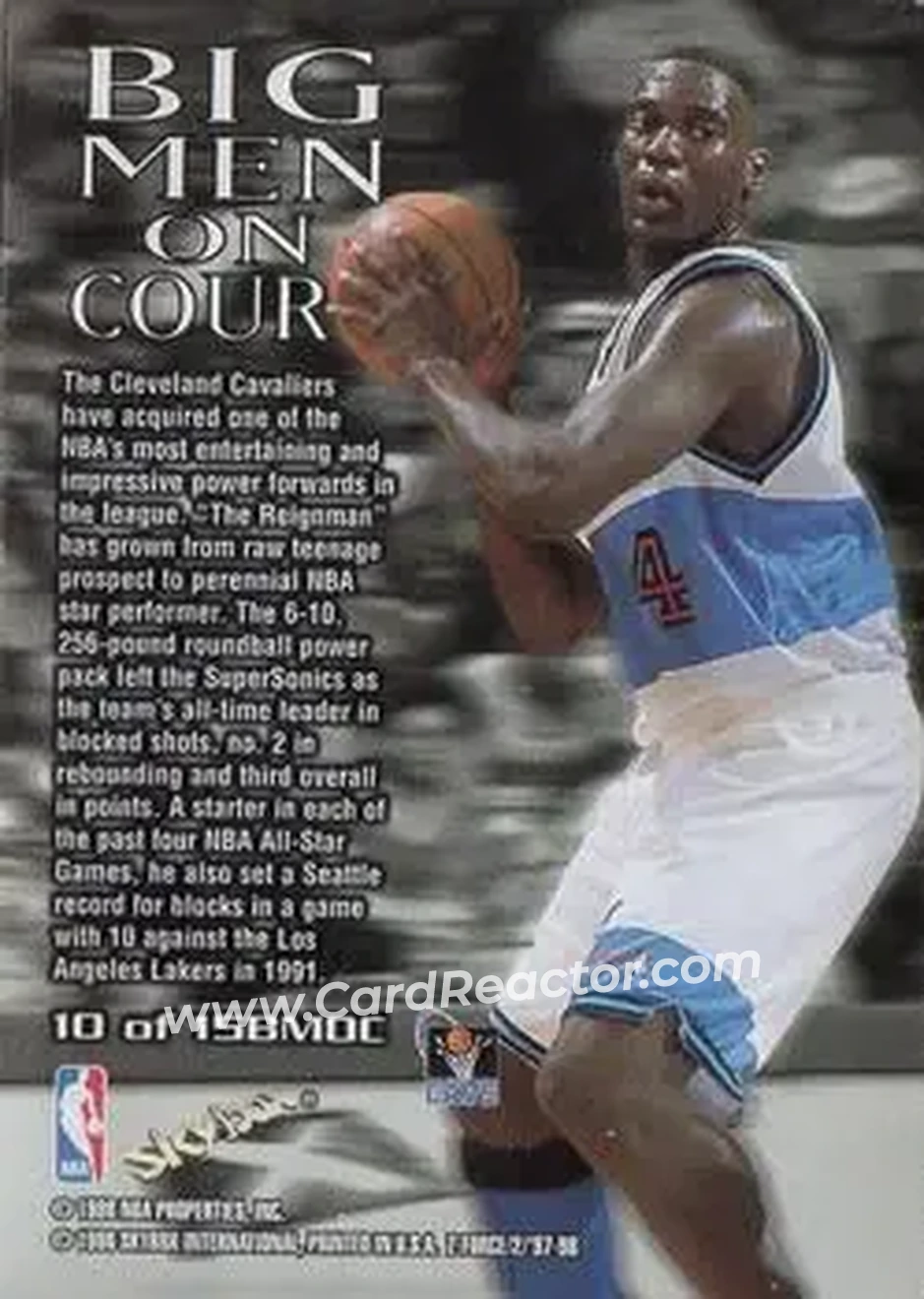 Back of Shawn Kemp