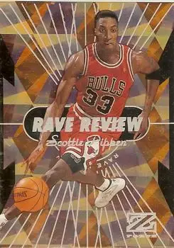 1997-98 SkyBox Z-Force - Rave Reviews #11 - Scottie Pippen - Chicago Bulls - Front