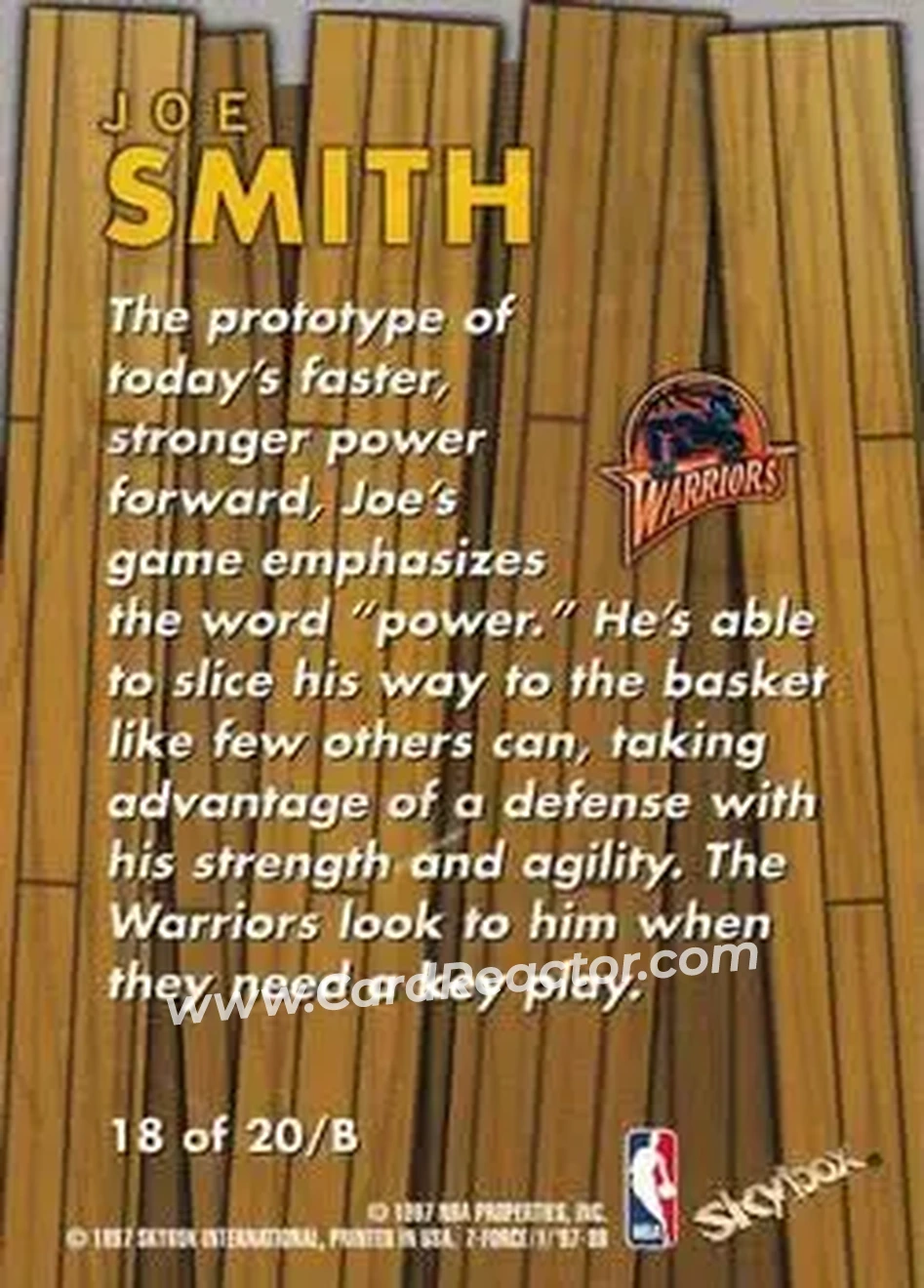 Back of Joe Smith