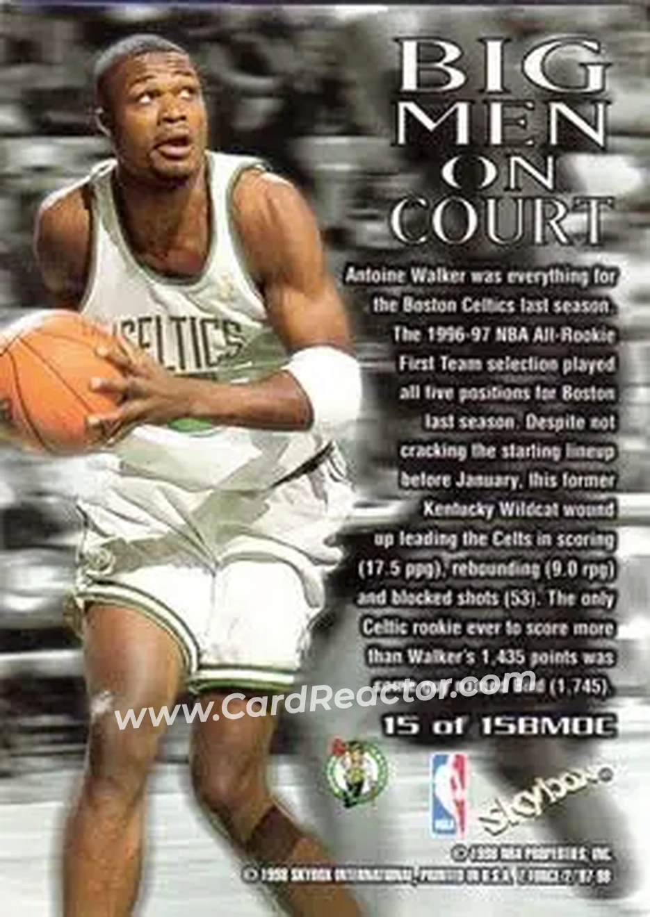 Back of Antoine Walker