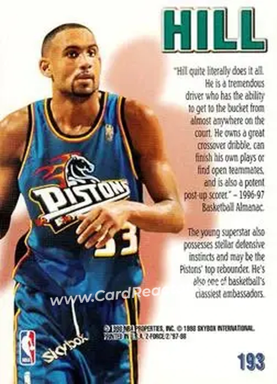 Back of Grant Hill