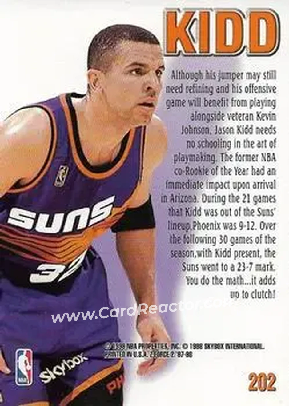 Back of Jason Kidd