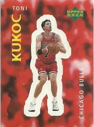 1997-98 Upper Deck NBA Stickers (European) #202 Toni Kukoc
