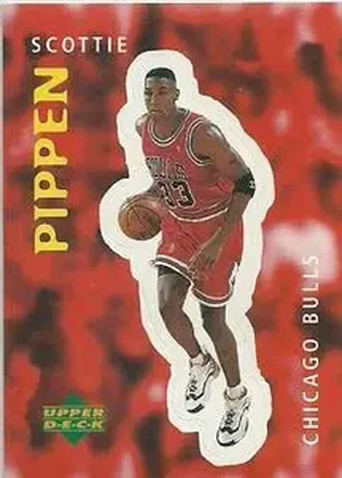 1997-98 Upper Deck NBA Stickers (European) #203 Scottie Pippen
