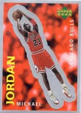 1997-98 Upper Deck NBA Stickers (European) #205 Michael Jordan