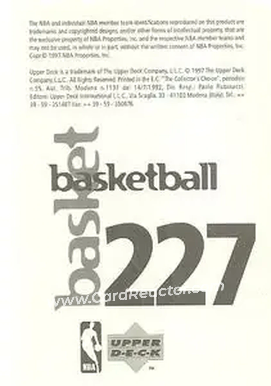 Back of Joe Dumars