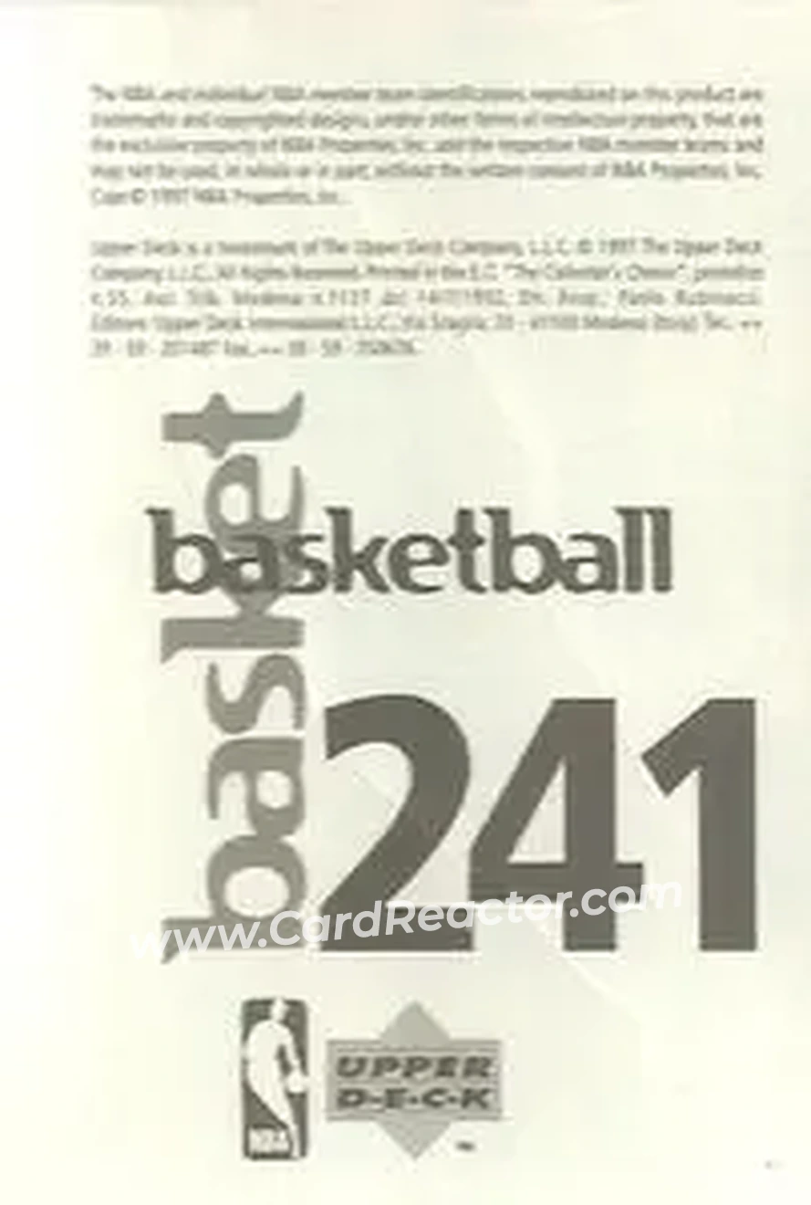 Back of Reggie Miller