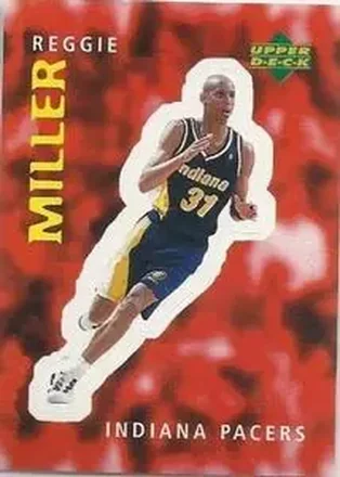 1997-98 Upper Deck NBA Stickers (European) #241 Reggie Miller
