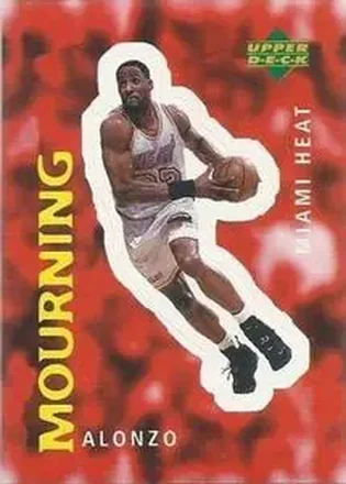 1997-98 Upper Deck NBA Stickers (European) #248 Alonzo Mourning