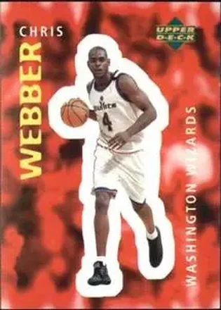 1997-98 Upper Deck NBA Stickers (European) #332 Chris Webber