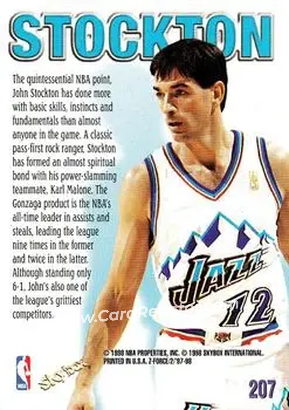 Back of John Stockton