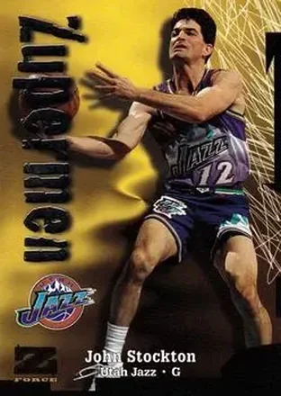 1997-98 SkyBox Z-Force #207 John Stockton
