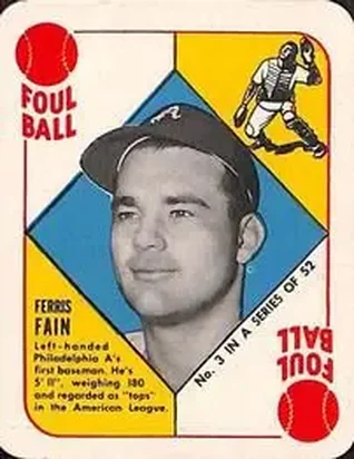1951 Topps Red Backs #3 Ferris Fain