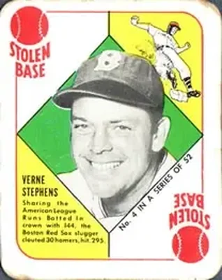 1951 Topps Red Backs #4 Vern Stephens