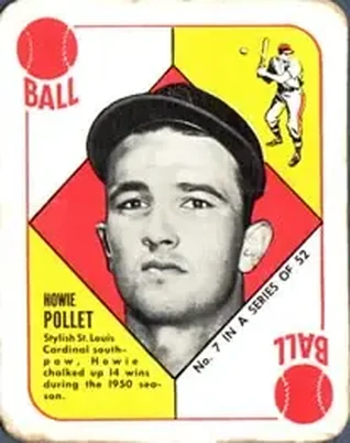 1951 Topps Red Backs #7 Howie Pollet