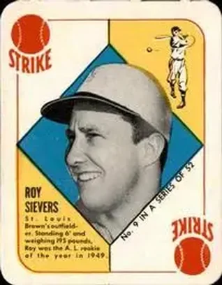 1951 Topps Red Backs #9 Roy Sievers
