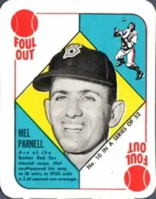 1951 Topps Red Backs #10 Mel Parnell