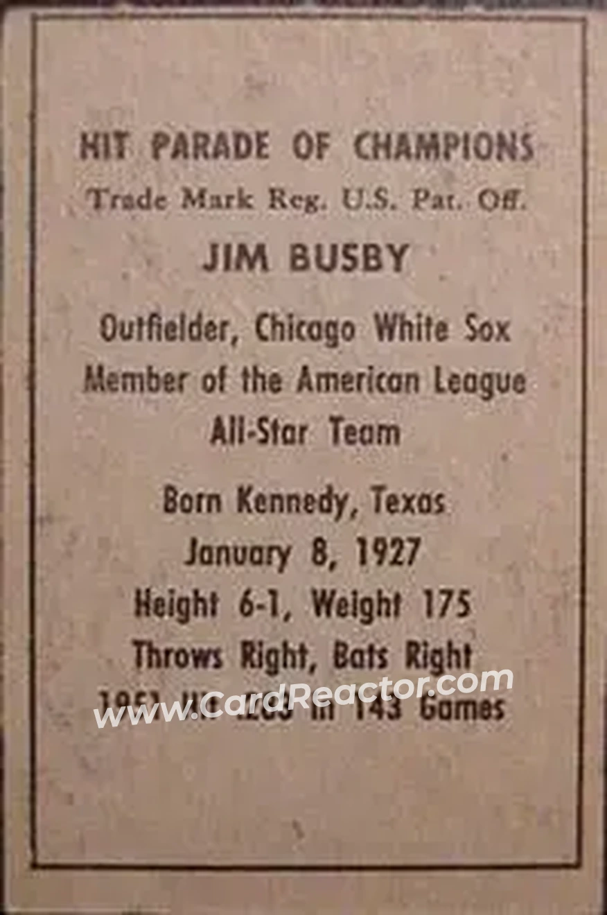 Back of Jim Busby