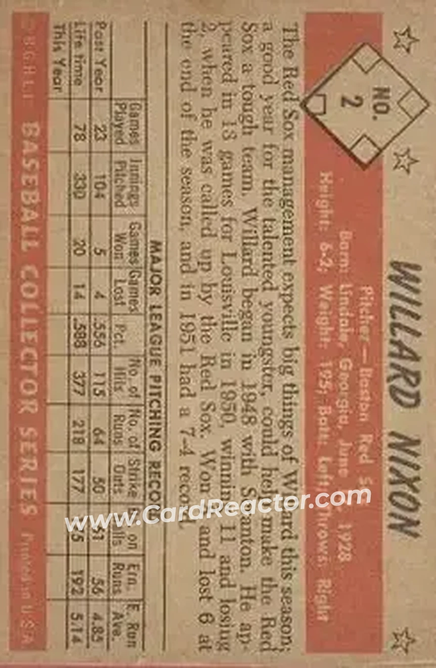 Back of Willard Nixon