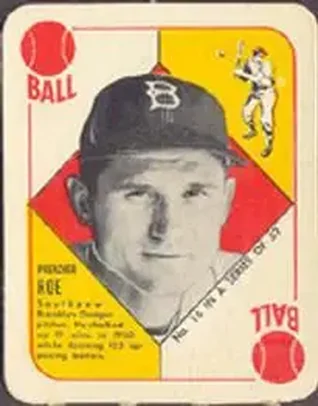 1951 Topps Red Backs #16 Elwin Roe
