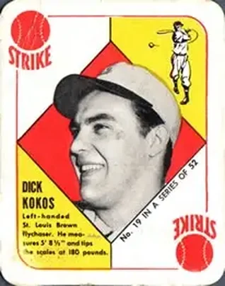 1951 Topps Red Backs #19 Dick Kokos