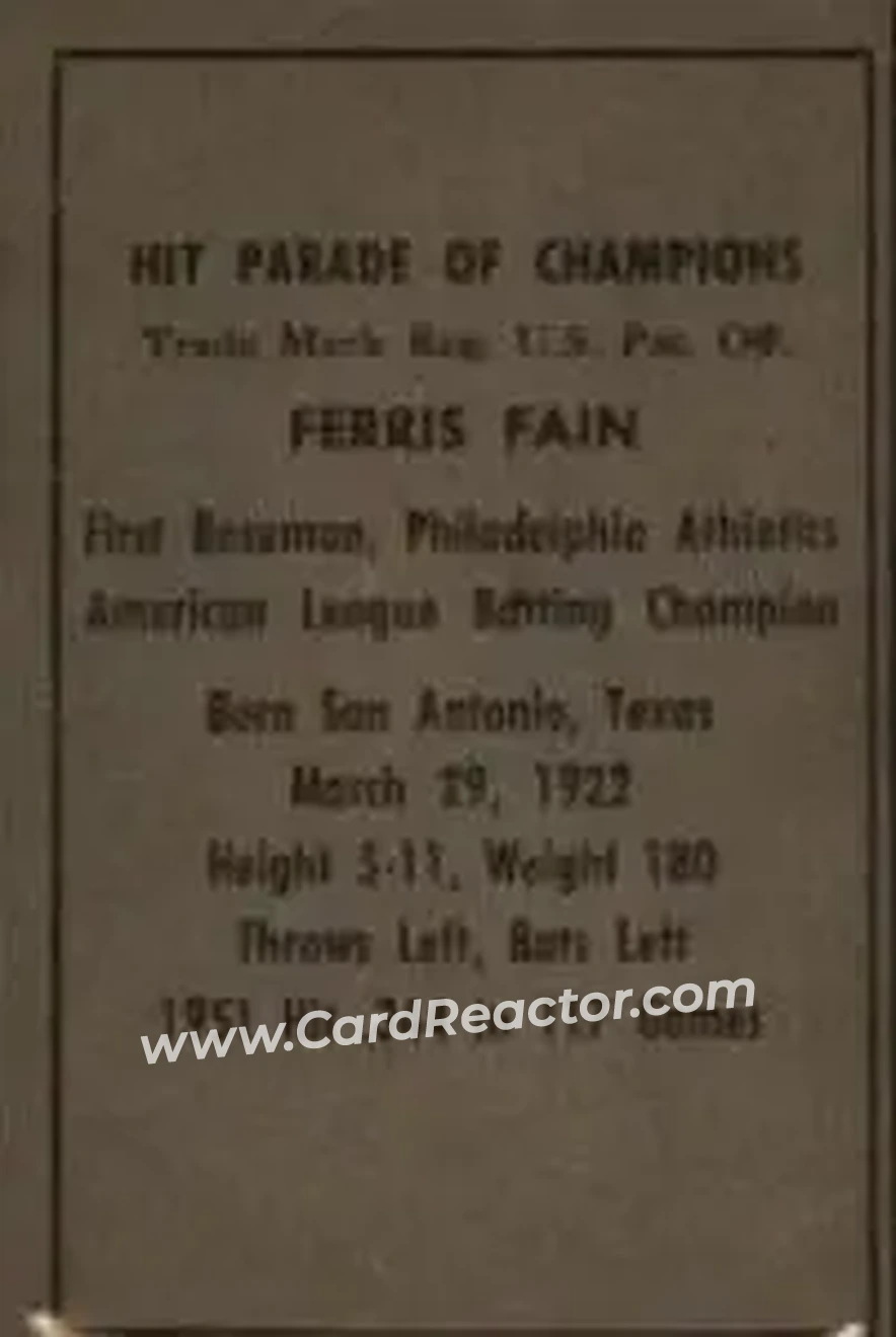 Back of Ferris Fain