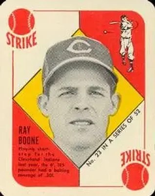1951 Topps Red Backs #23 Ray Boone