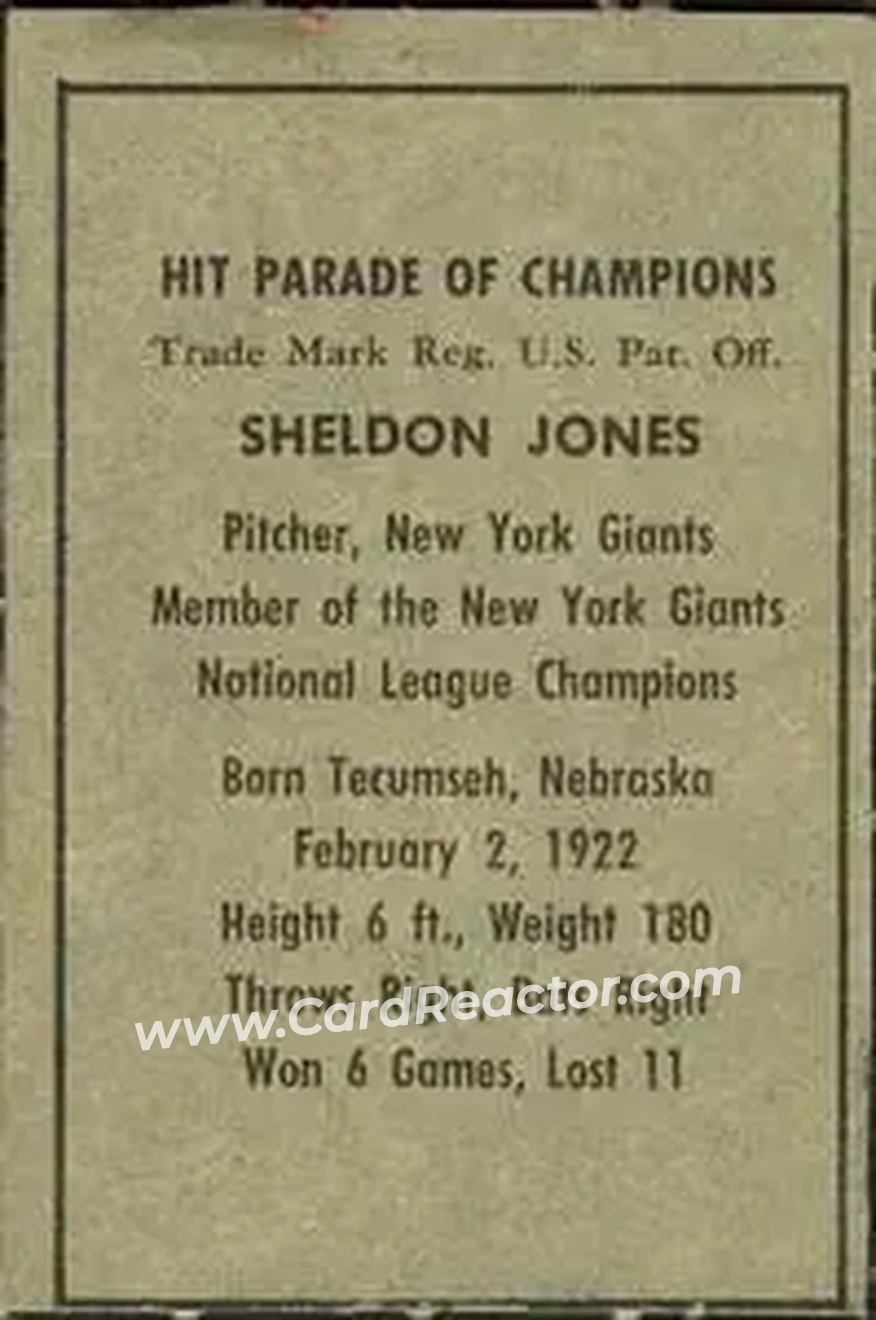 Back of Sheldon Jones