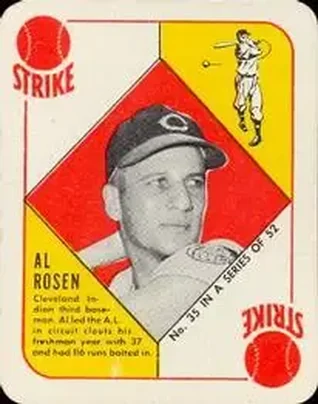 1951 Topps Red Backs #35 Al "Flip" Rosen