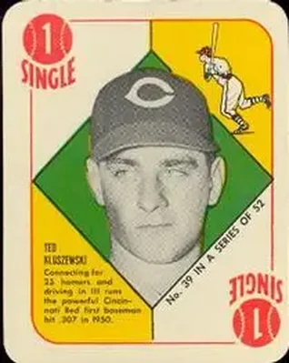 1951 Topps Red Backs #39 Ted Kluszewski