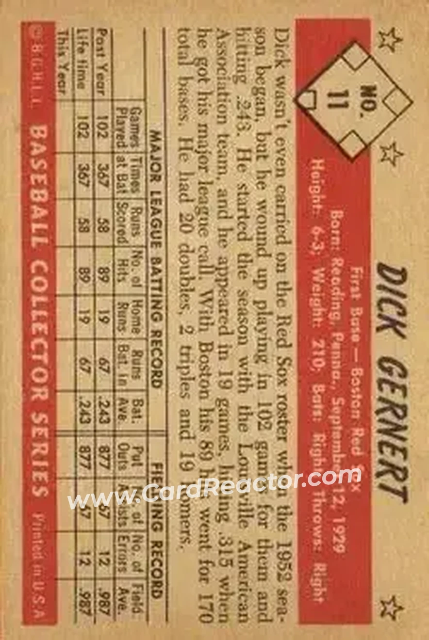 Back of Dick Gernert