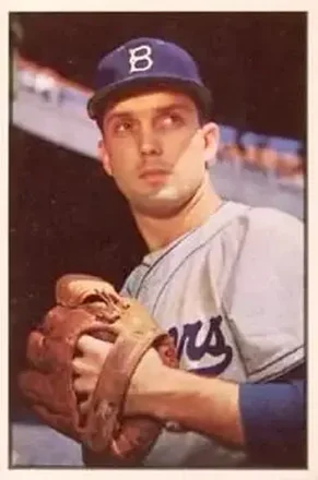 1953 Bowman Color #12 Carl Erskine