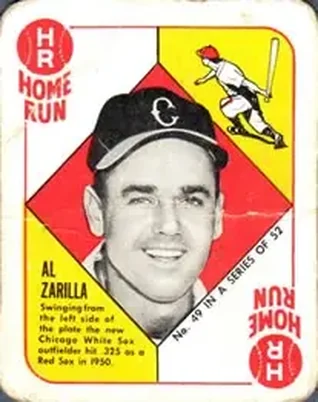 1951 Topps Red Backs #49 Al "Zeke" Zarilla