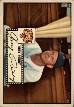 1952 Topps #28 Jerry Priddy