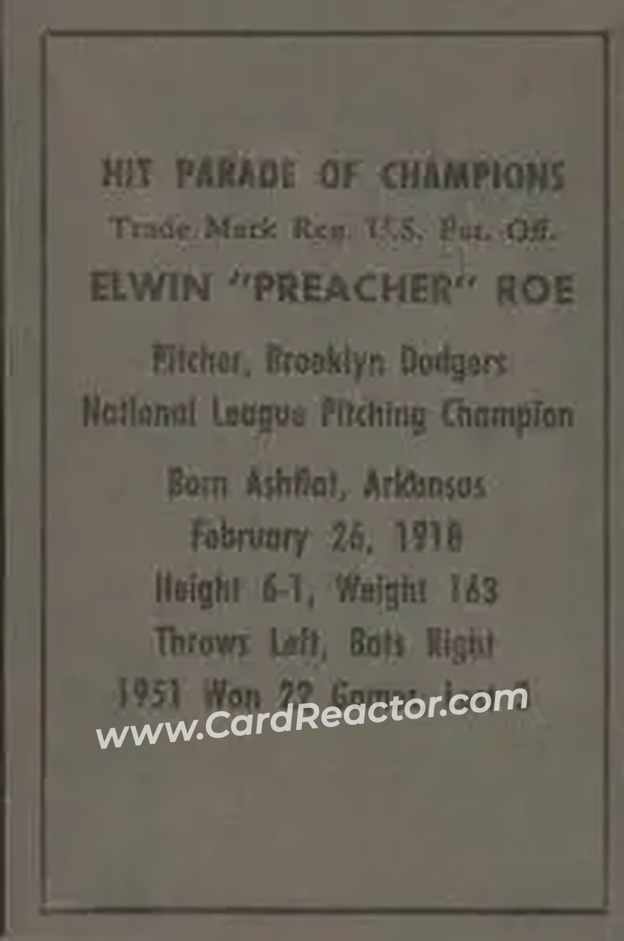 Back of Elwin Roe