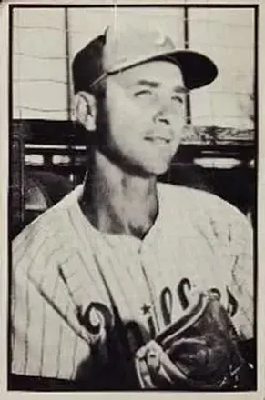 1953 Bowman Black & White #35 Johnny Wyrostek