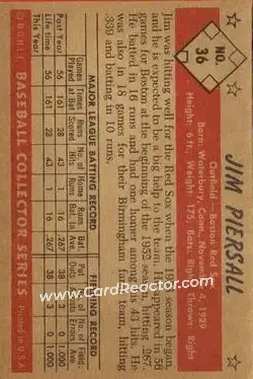 Back of Jim Piersall