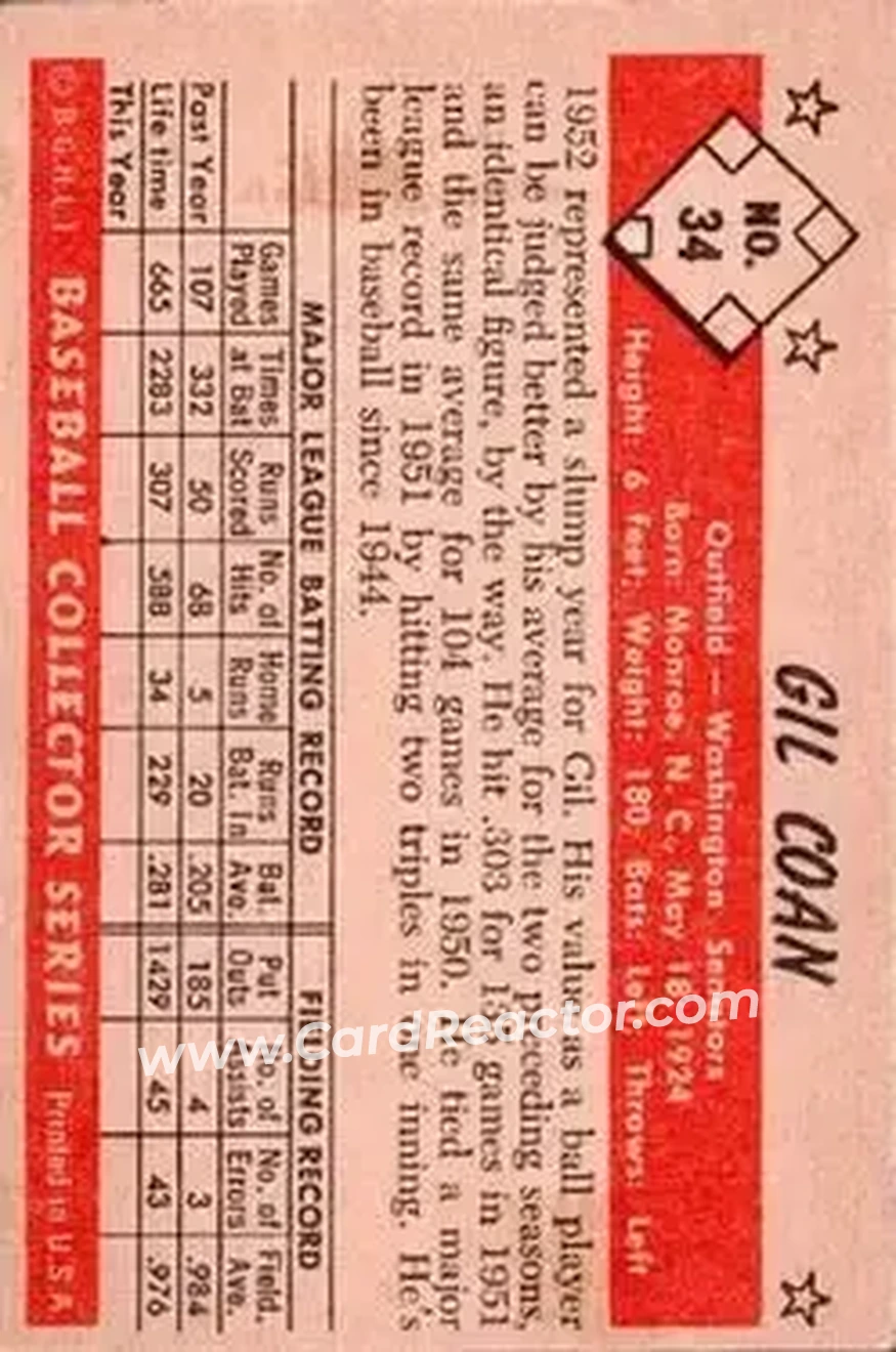Back of Gil Coan