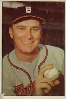 1953 Bowman Color #37 - Jim Wilson - Boston Braves 1953 Bowman Color #37 - Jim Wilson - Boston Braves