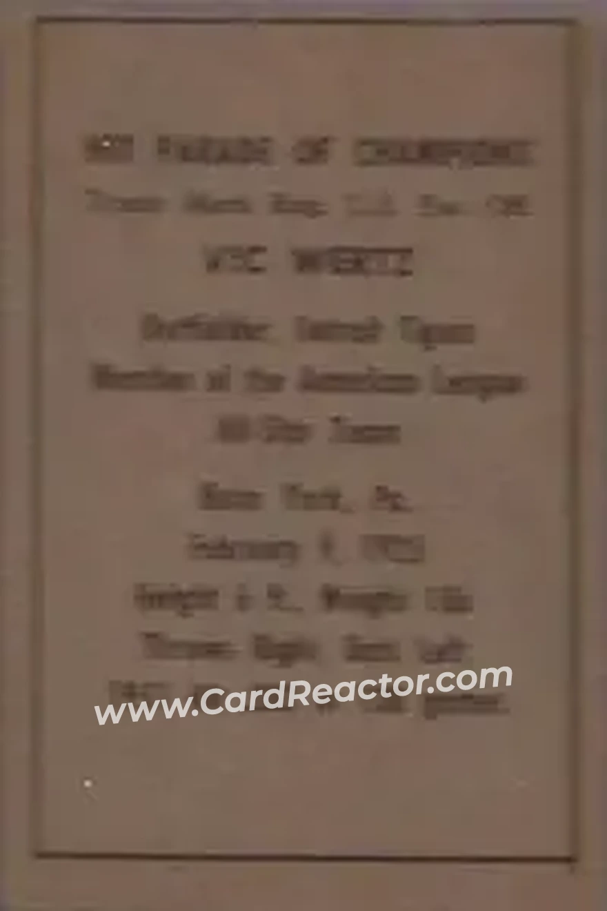Back of Vic Wertz