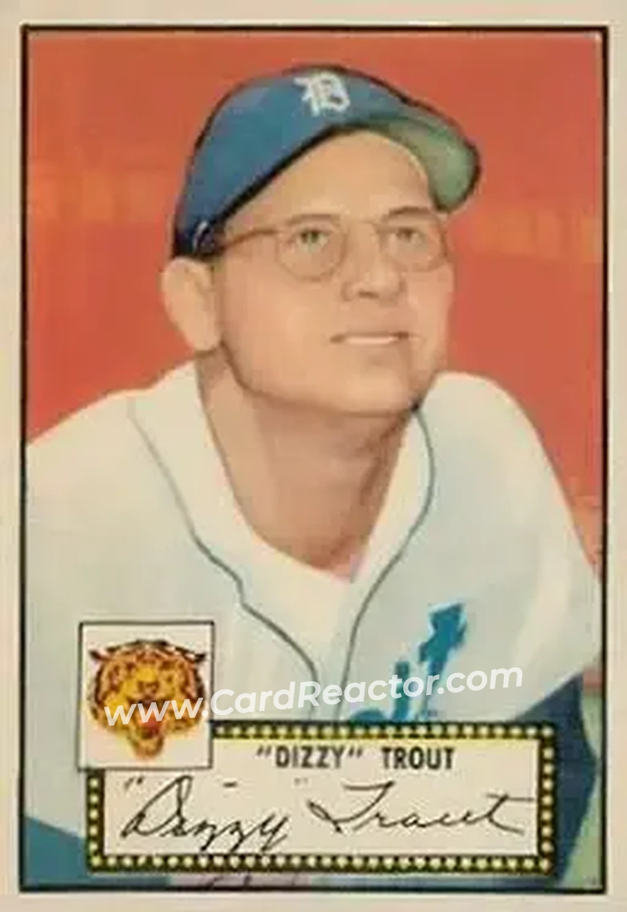 Front of Paul "Dizzy" Trout