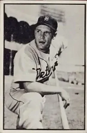 1953 Bowman Black & White #44 Jim Delsing