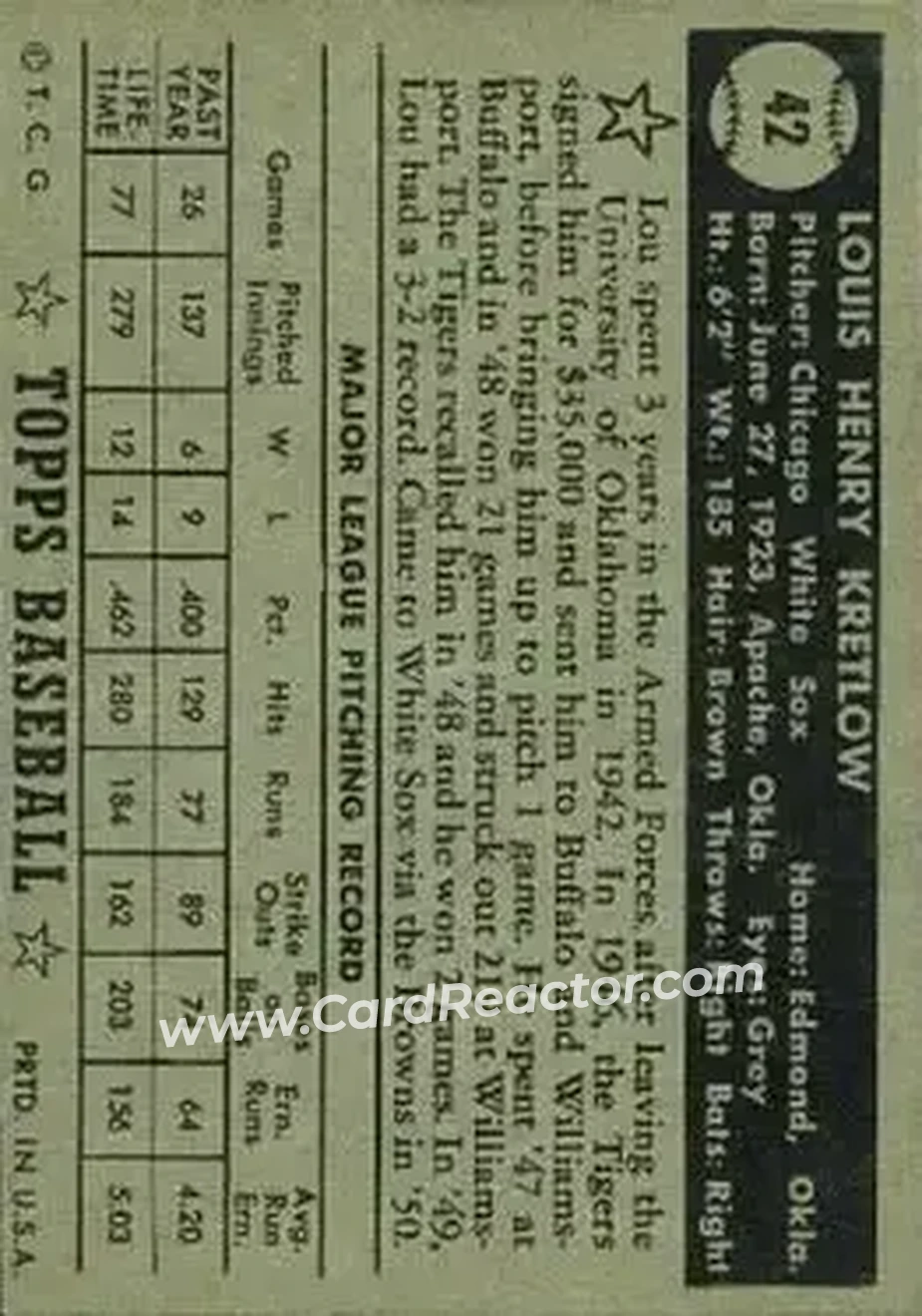 Back of Lou Kretlow